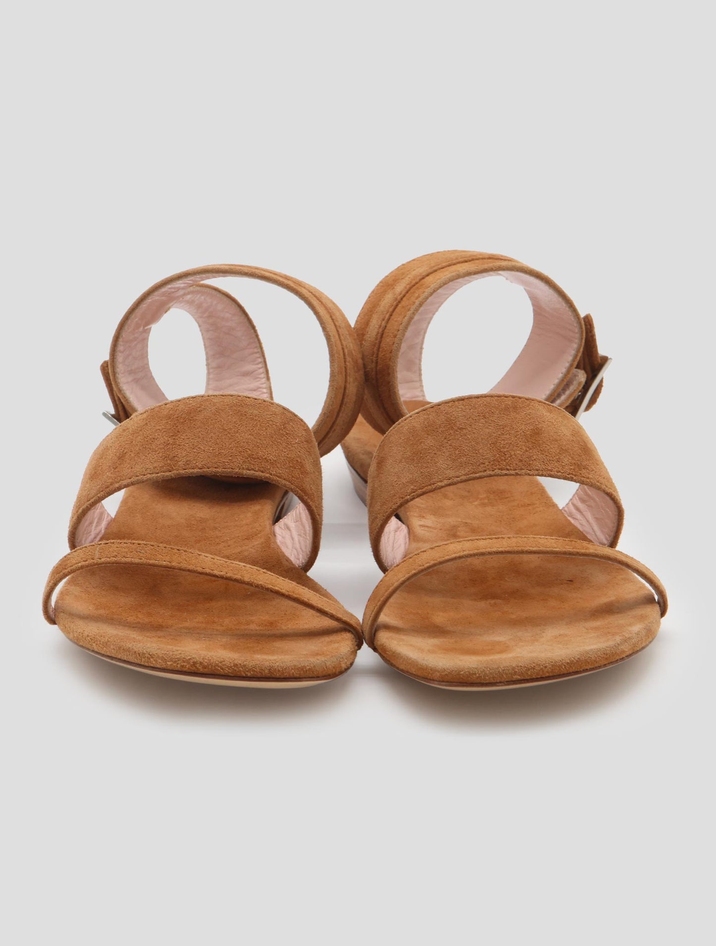 Kiton  Brown Leather Suede Sandals Women