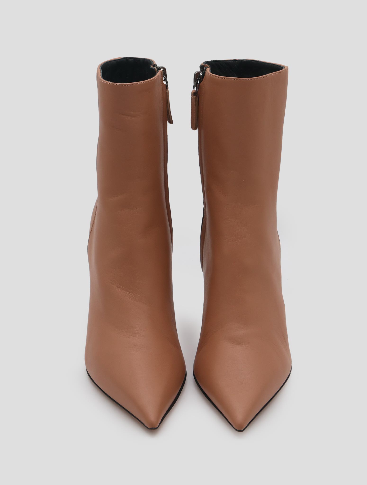 Kiton Brown Leather  Boots Women