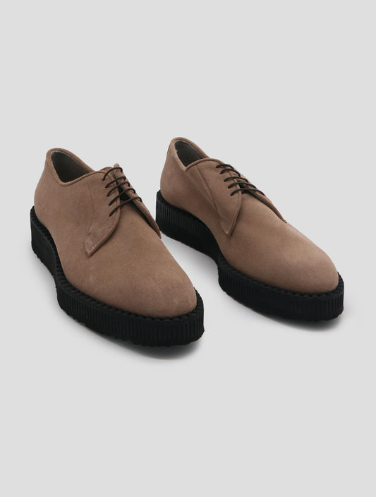 Kiton Beige Leather Suede Shoes