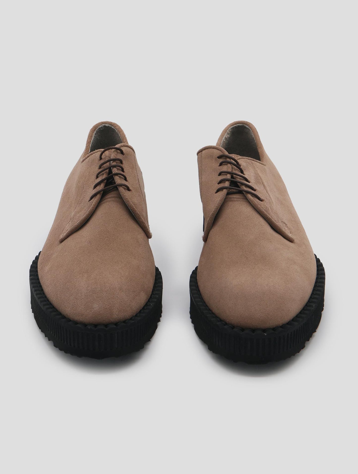 Kiton Beige Leather Suede Shoes