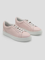 Kiton Pink Leather  Sneakers Women