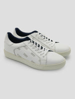 Kiton Knt White Leather Sneakers