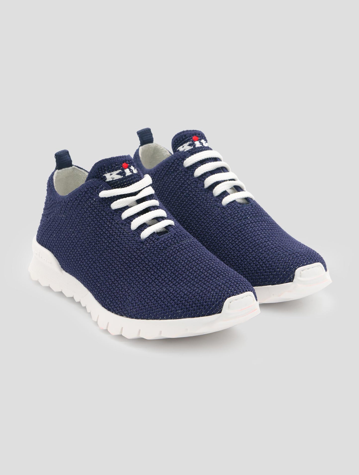 Kiton Blue Cotton Ea  Sneakers Women