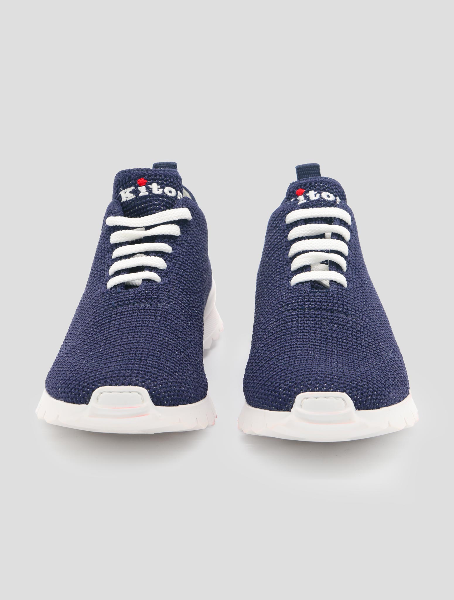 Kiton Blue Cotton Ea  Sneakers Women