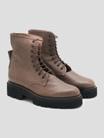 Kiton Brown Leather Deer Long Boots Women