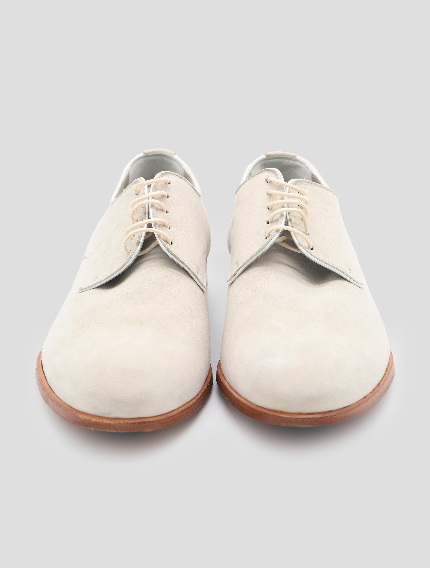 Kiton Light Gray Leather Suede Dress Shoes