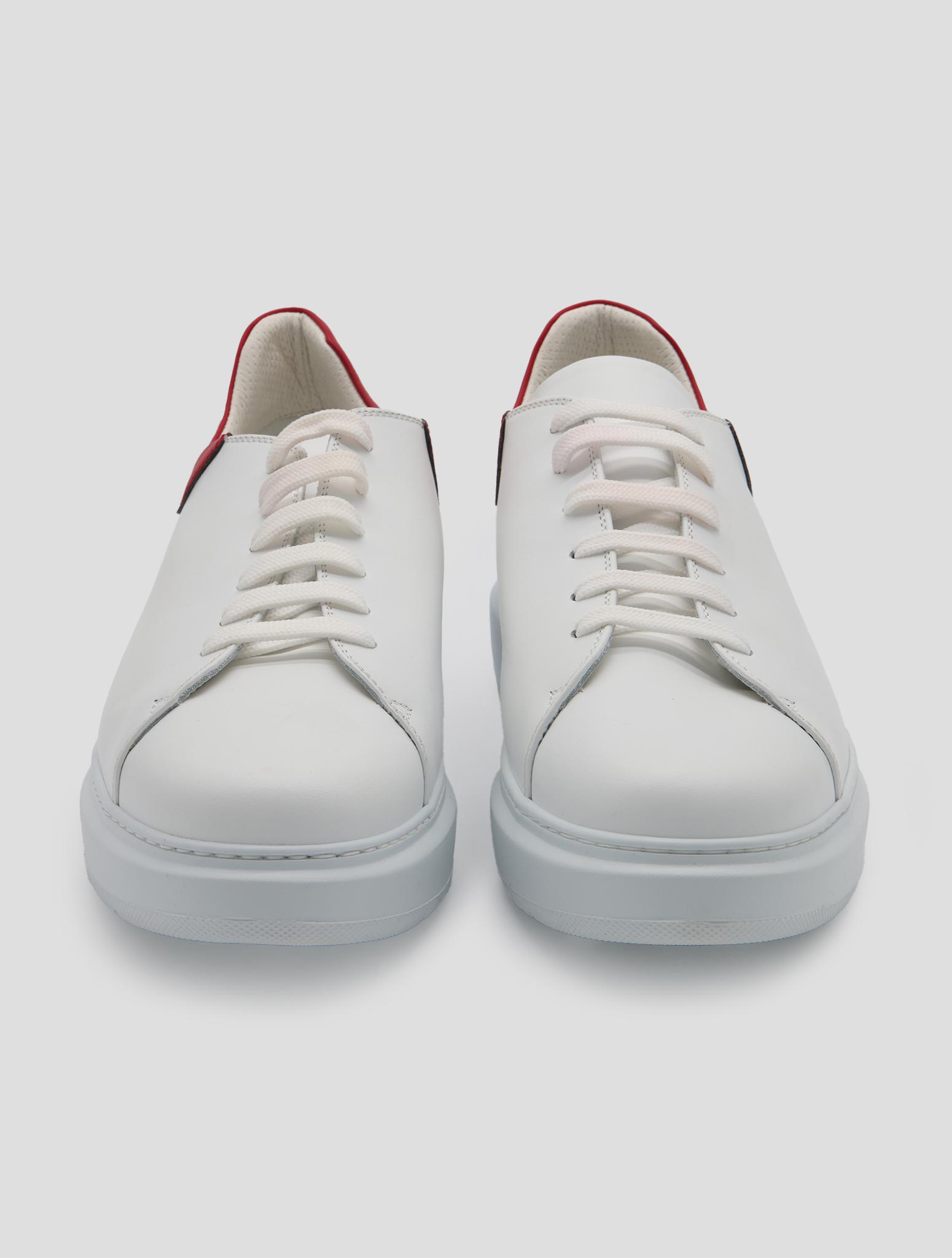 Kiton White Leather Sneakers
