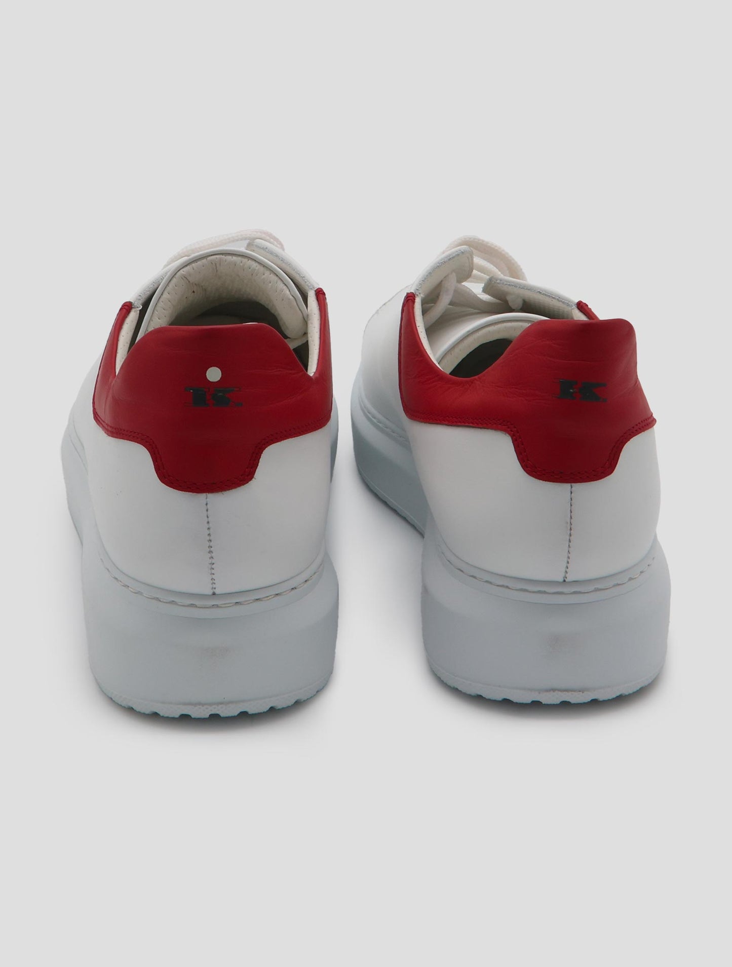 Kiton White Leather Sneakers