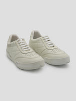 Kiton Knt White Leather Sneakers