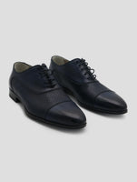 Kiton Blue Leather Dress Shoes
