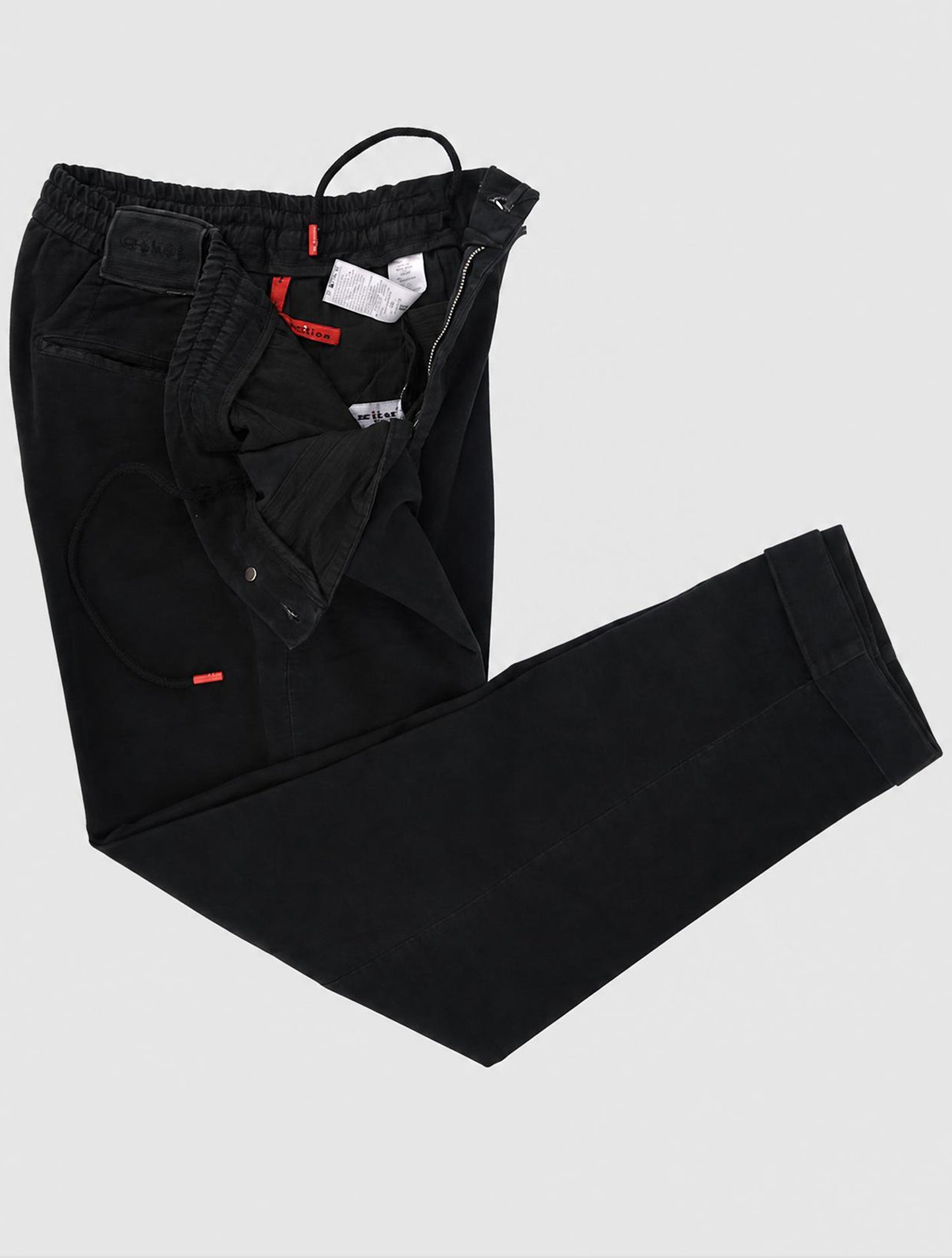 Kiton Blue Cotton Cashmere Ea Pants