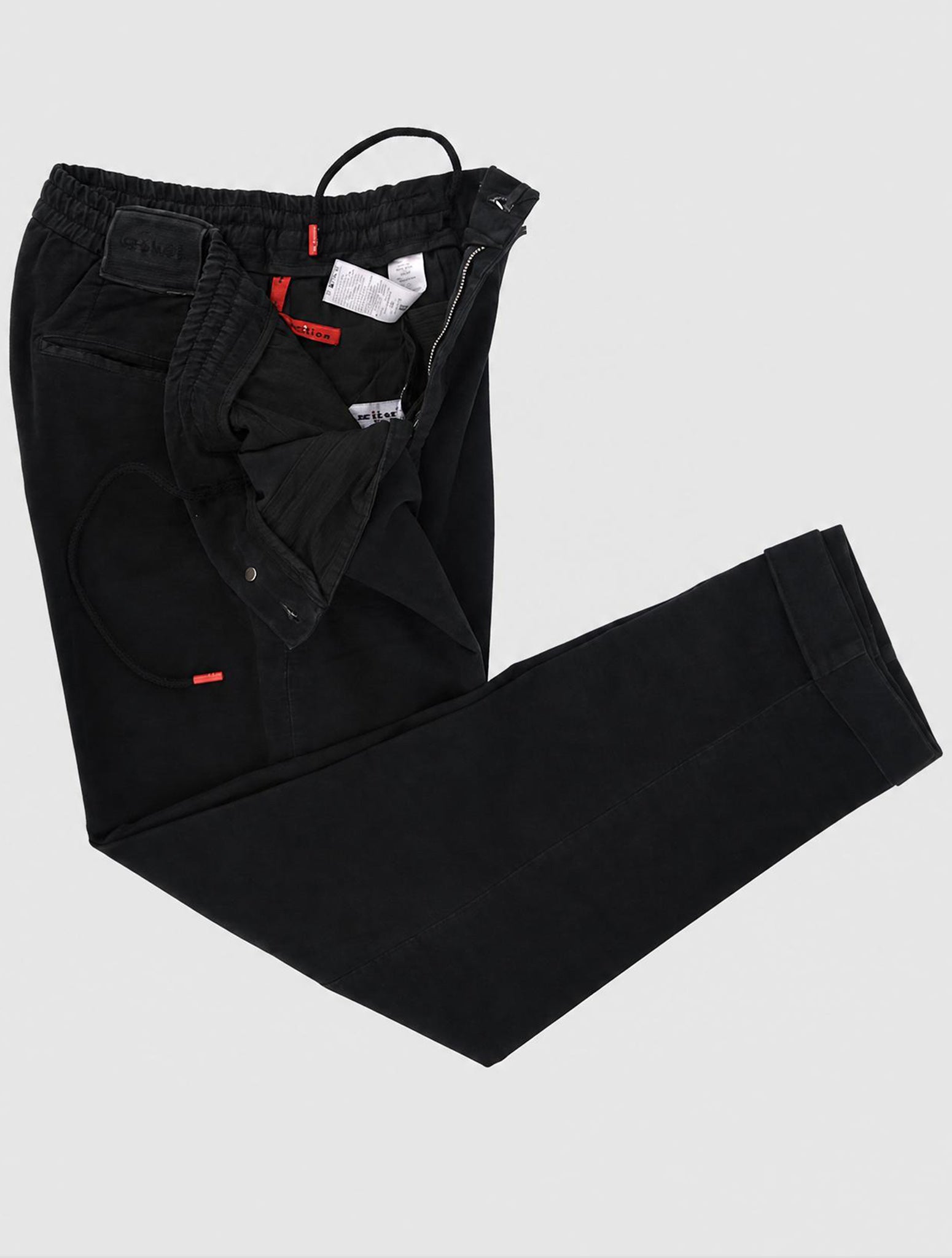 Kiton Blue Cotton Cashmere Ea Pants