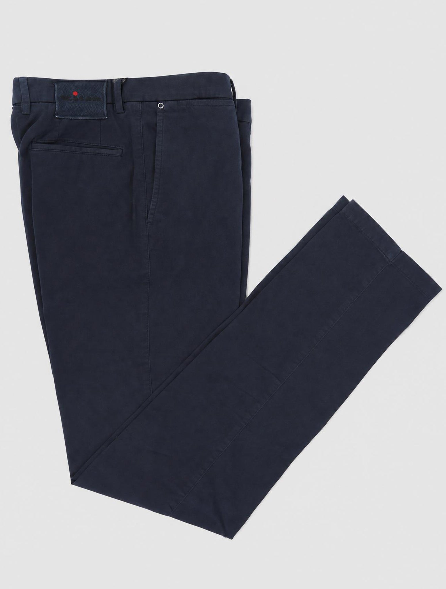 Kiton Blue Cotton Ea Pants