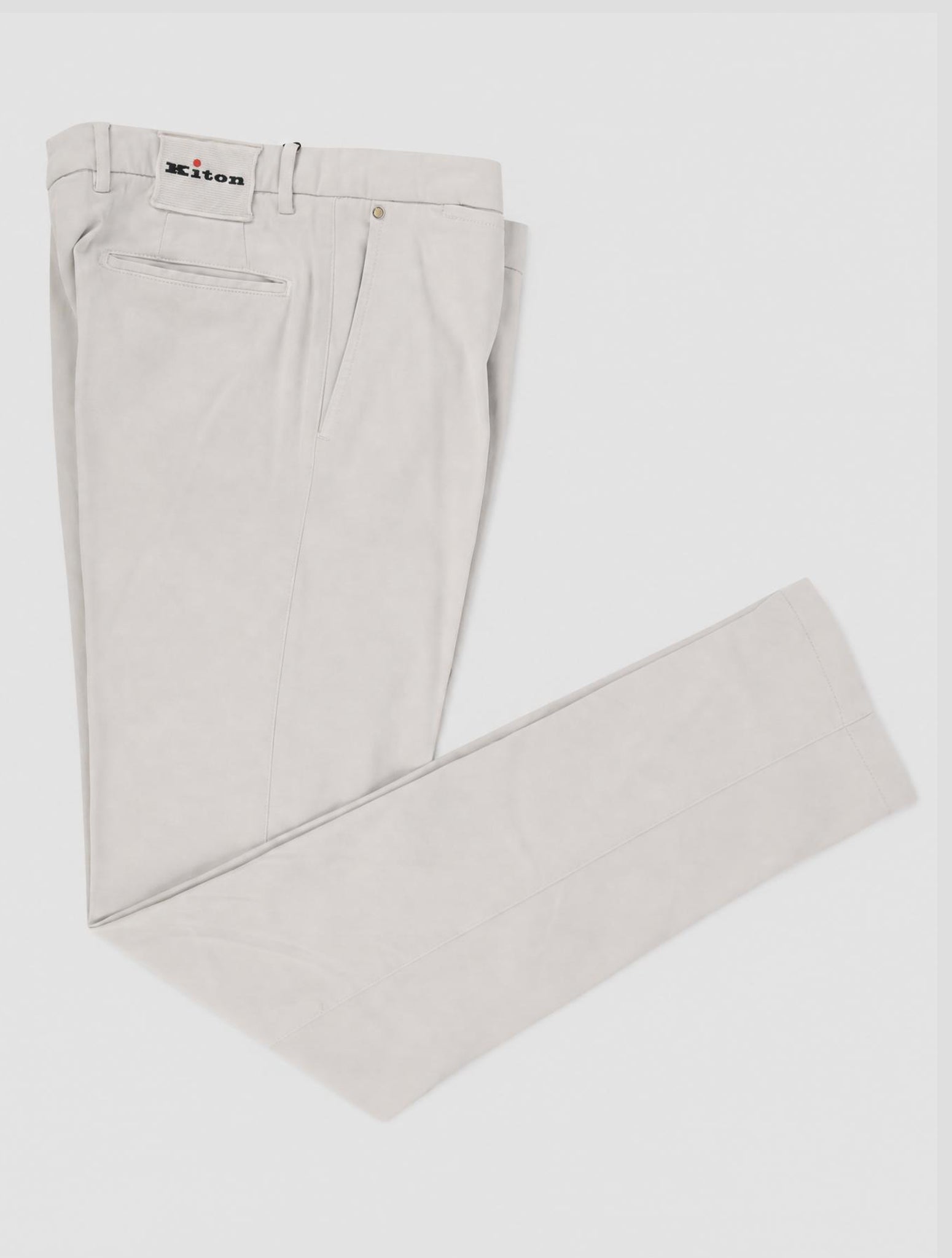 Kiton Gray Linen Cotton Ea Pants