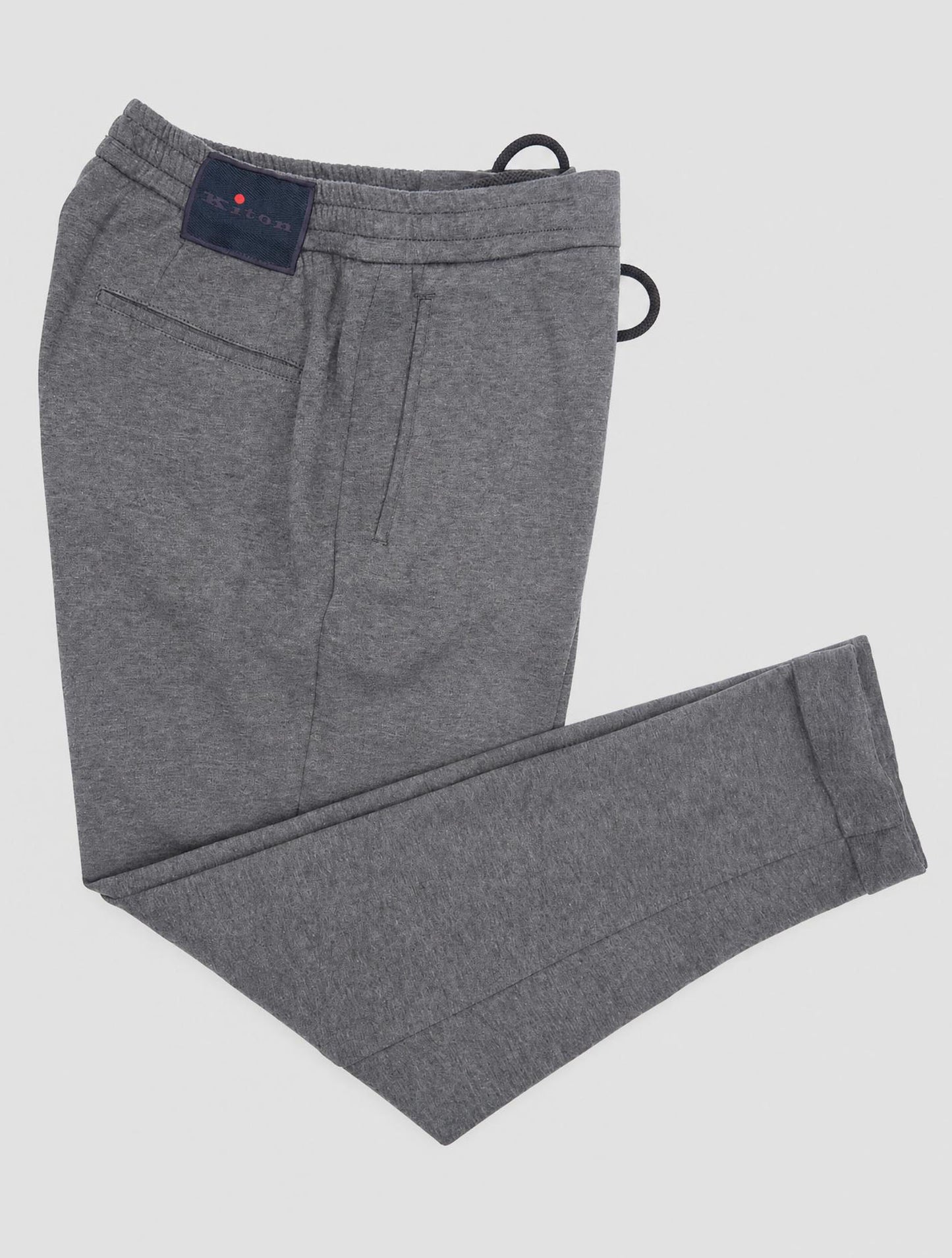 Kiton Gray Wool Cotton Pa Pants