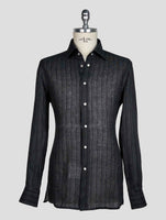 KITON GRAY LINEN SHIRT