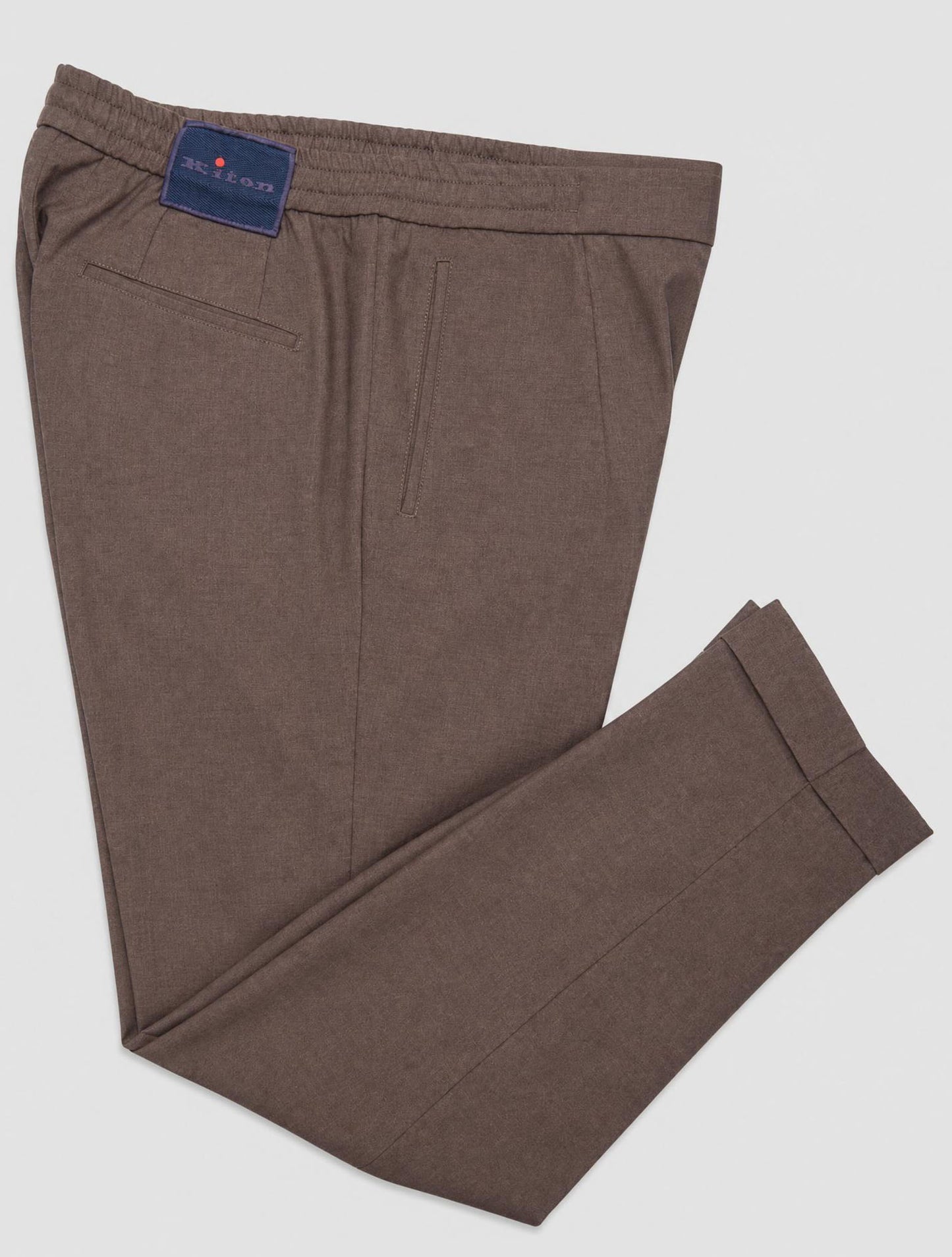 Kiton Brown Cashmere Pants