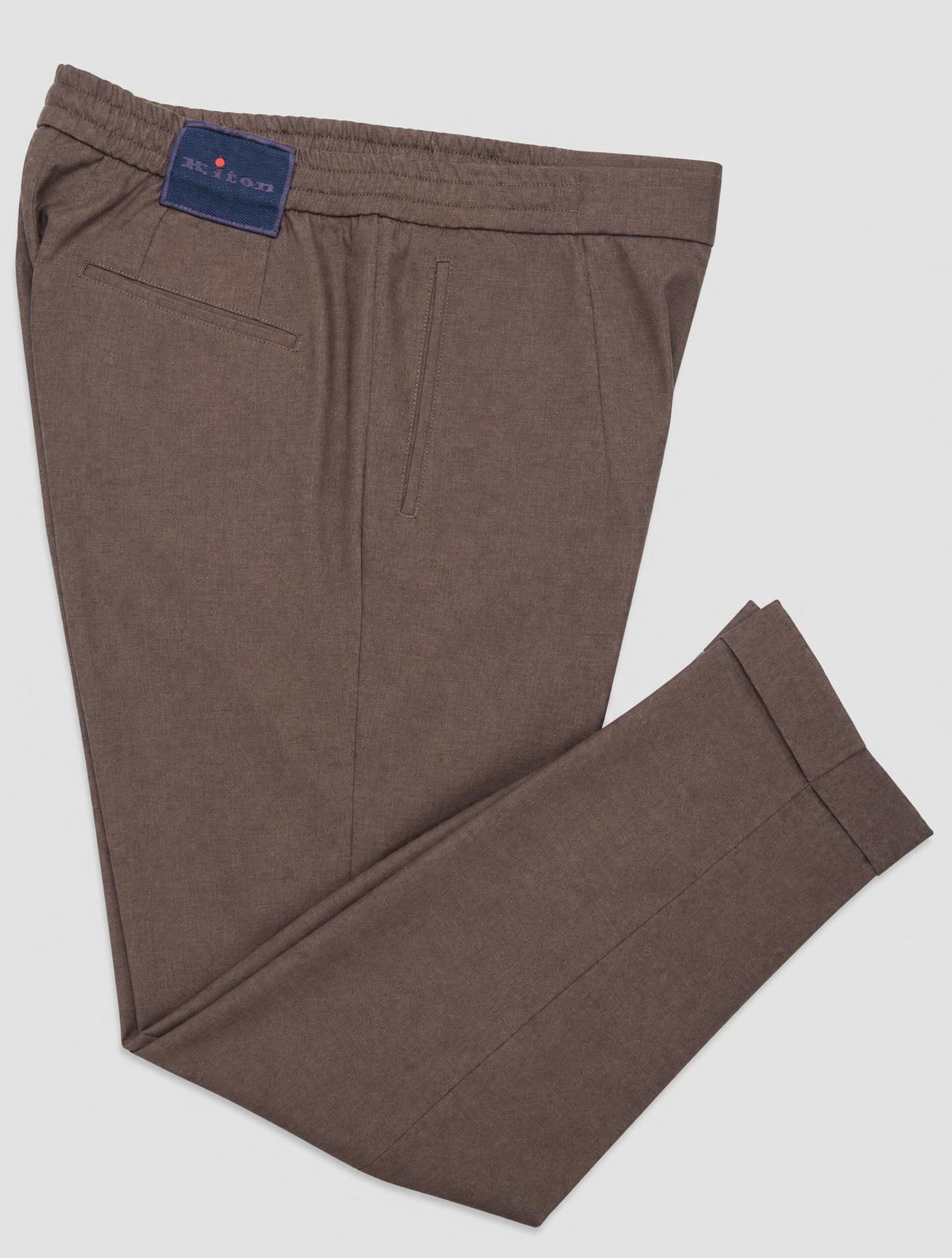 Kiton Brown Cashmere Pants
