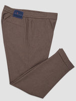 Kiton Brown Cashmere Pants