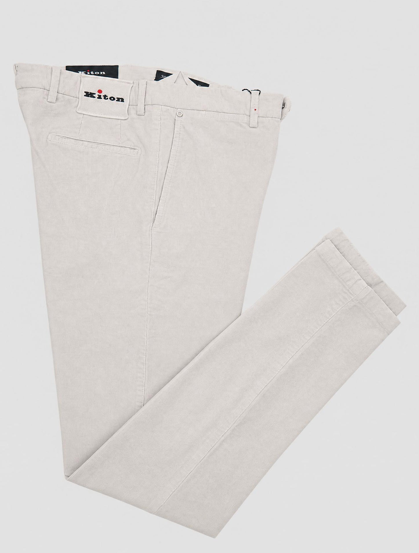 Kiton Gray Cotton Ea Pants