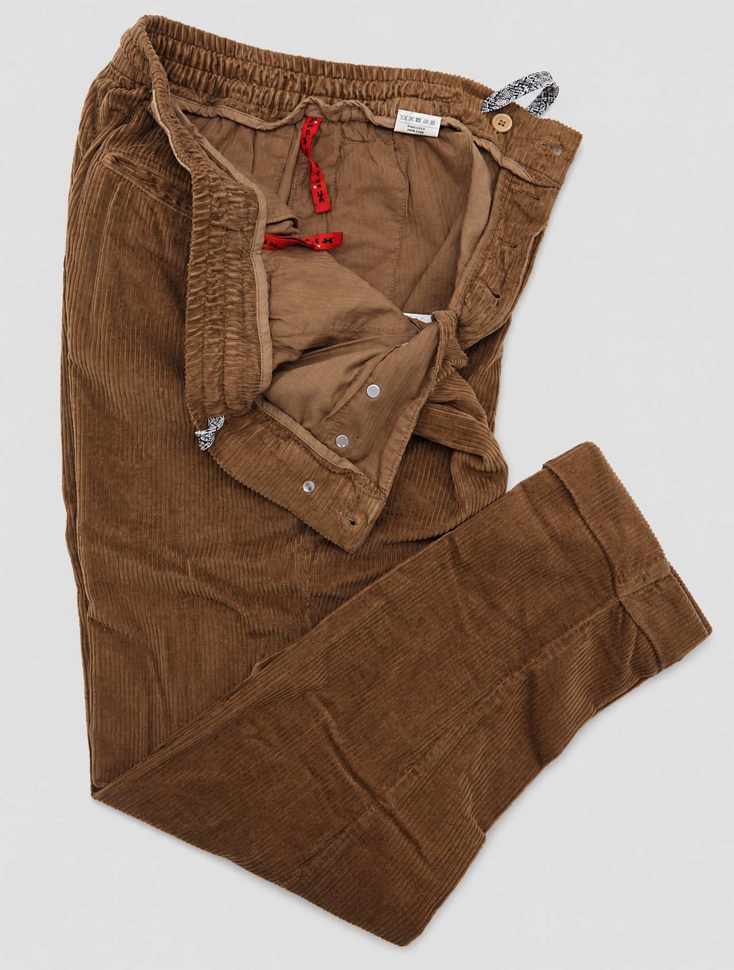 Kiton Brown Cotton Wool Ea Velvet Pants