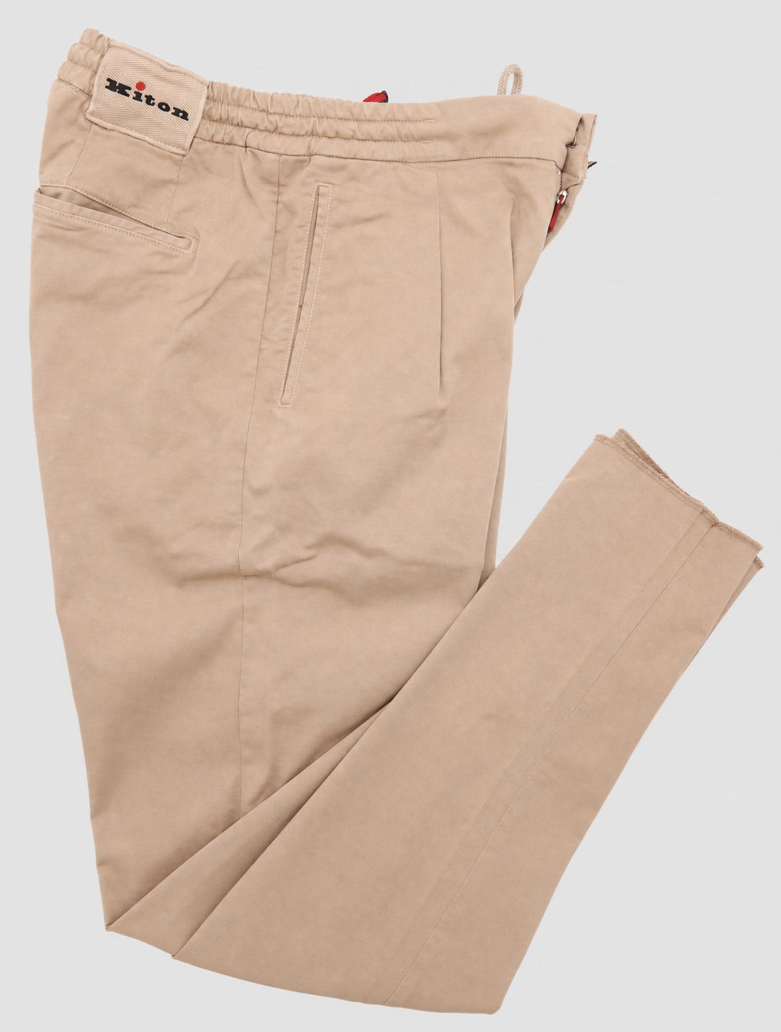 Kiton Beige Cotton Ea Pants