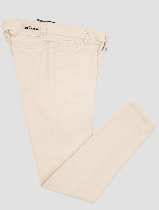 Kiton Beige Cotton Pa Ea Jeans