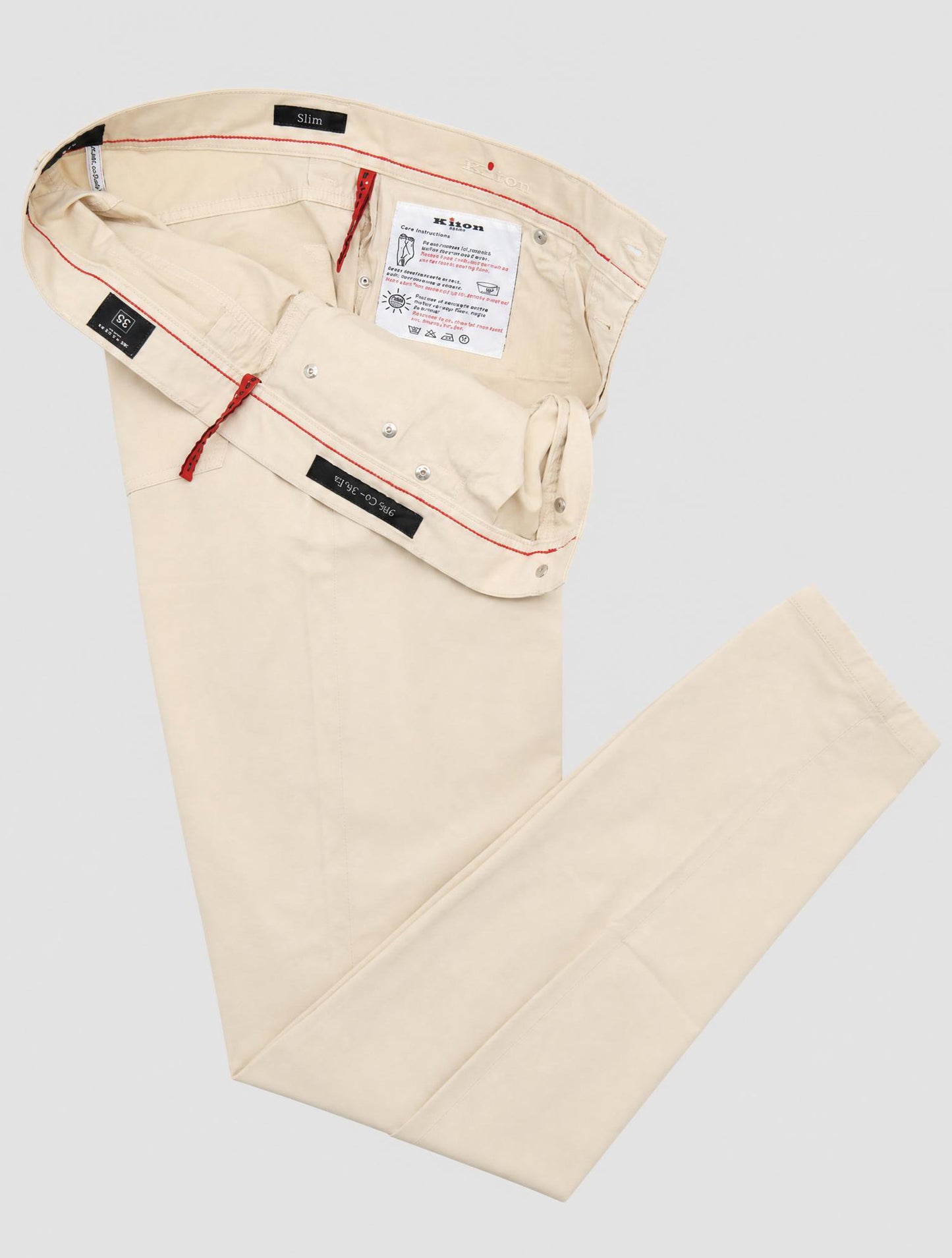 Kiton Beige Black Cotton Pa Ea Jeans