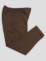 Kiton Dark Brown Cotton Ea Pants