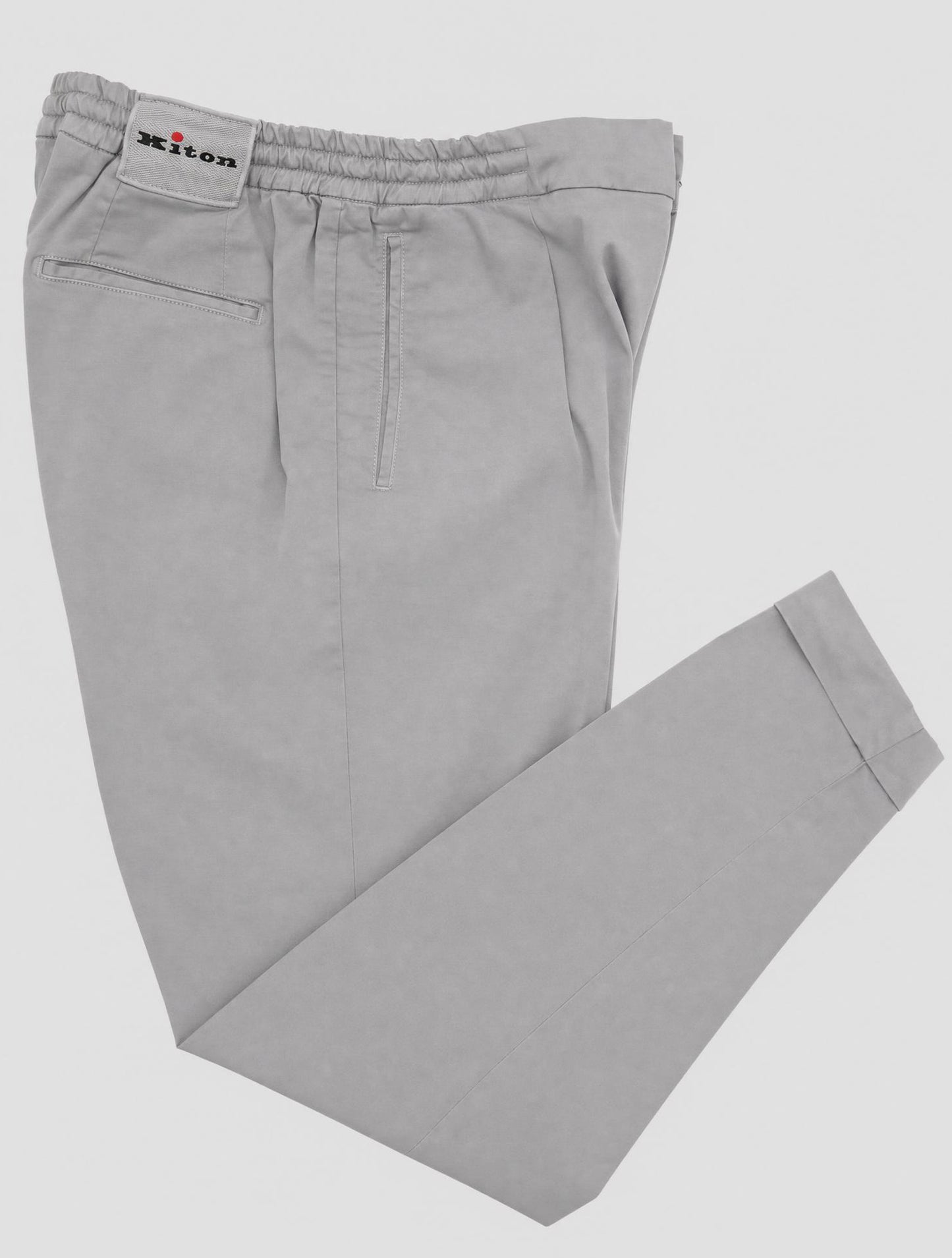 Kiton Gray Lyocell Ea Pants