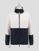 Kiton Knt Blue White Viscose Ea Coat