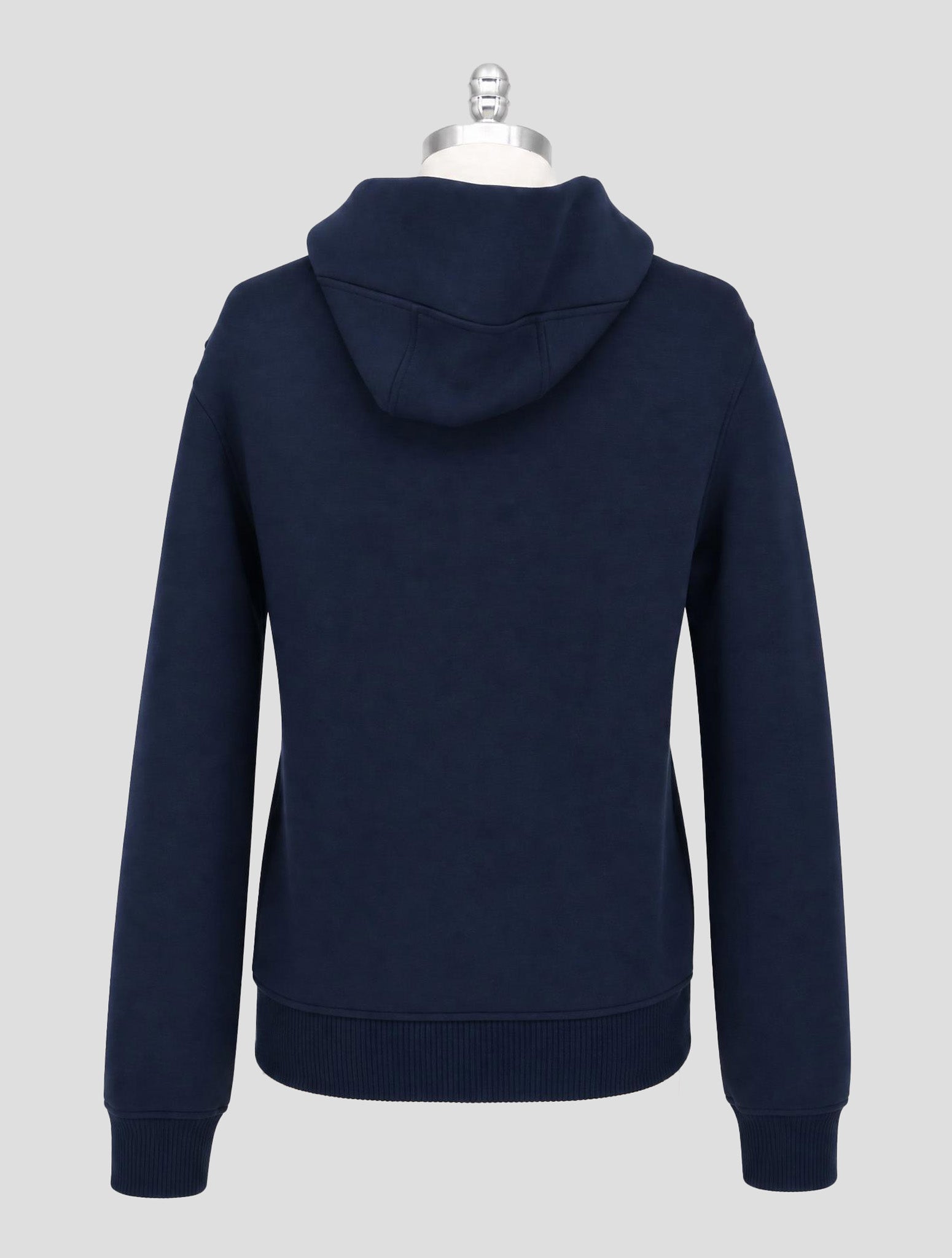 Kiton Blue Viscose Ea Sweater Hoodie