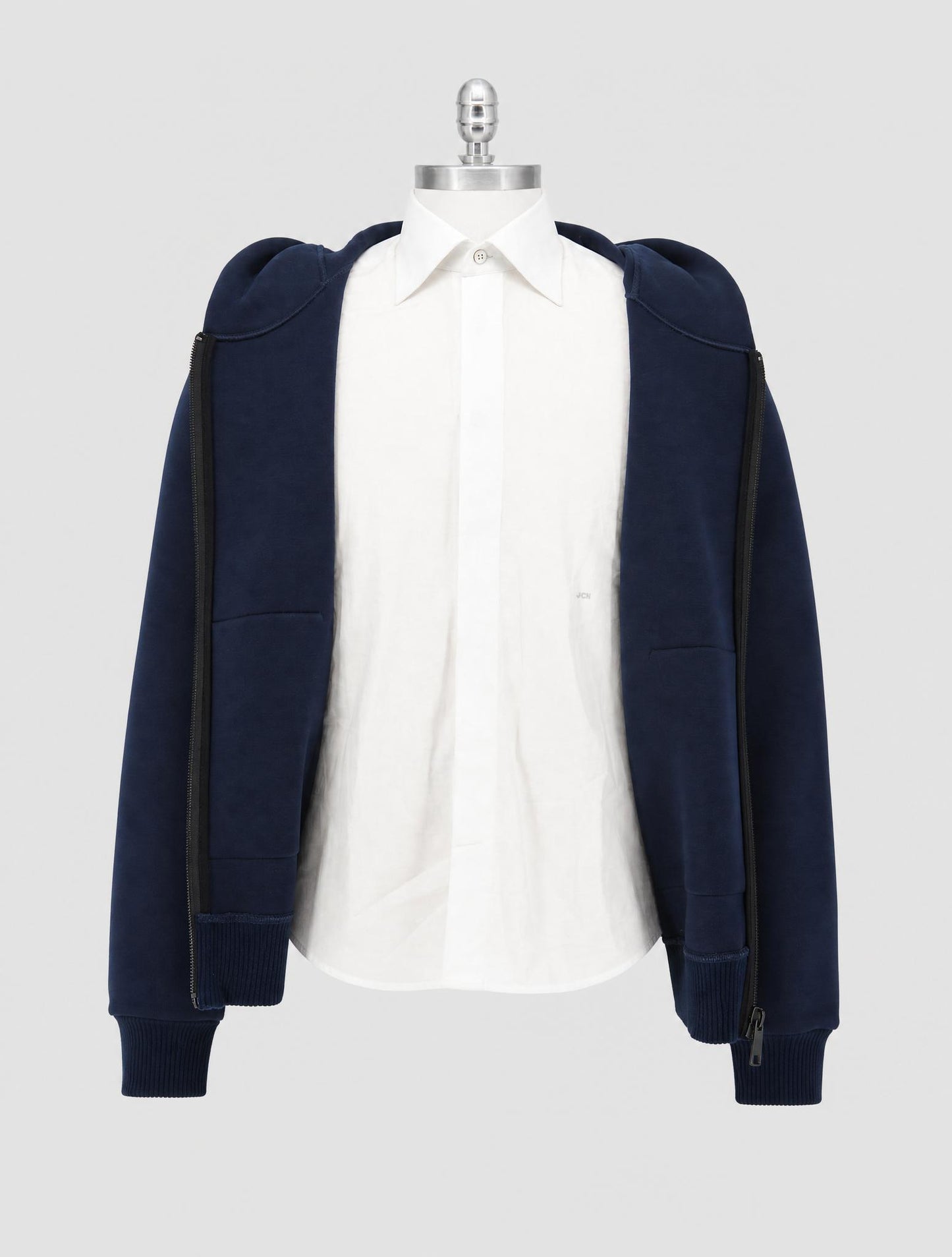 Kiton Blue Viscose Ea Sweater Hoodie
