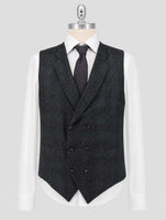 Kiton Gray Cashmere Silk Linen Vest