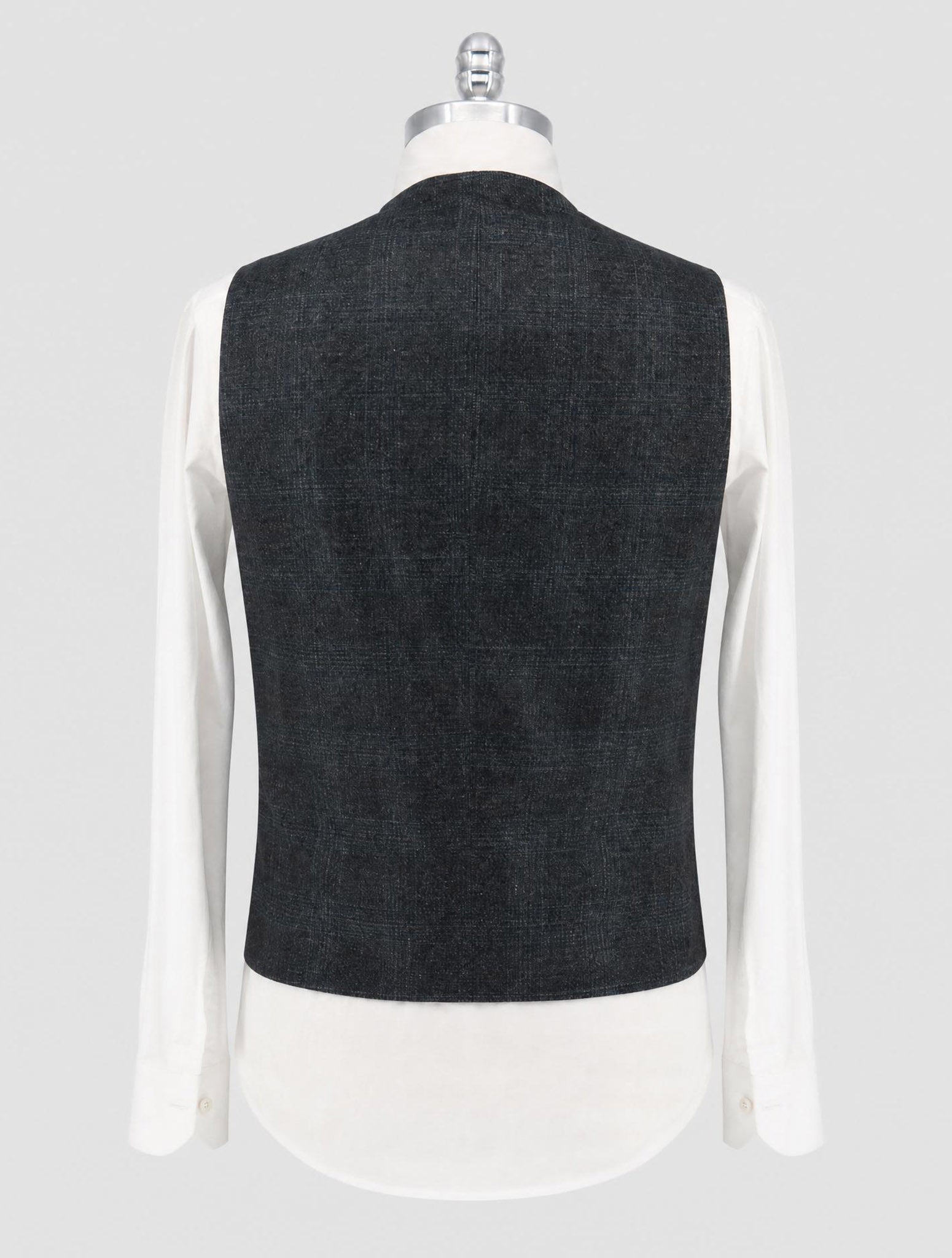 Kiton Gray Cashmere Silk Linen Vest
