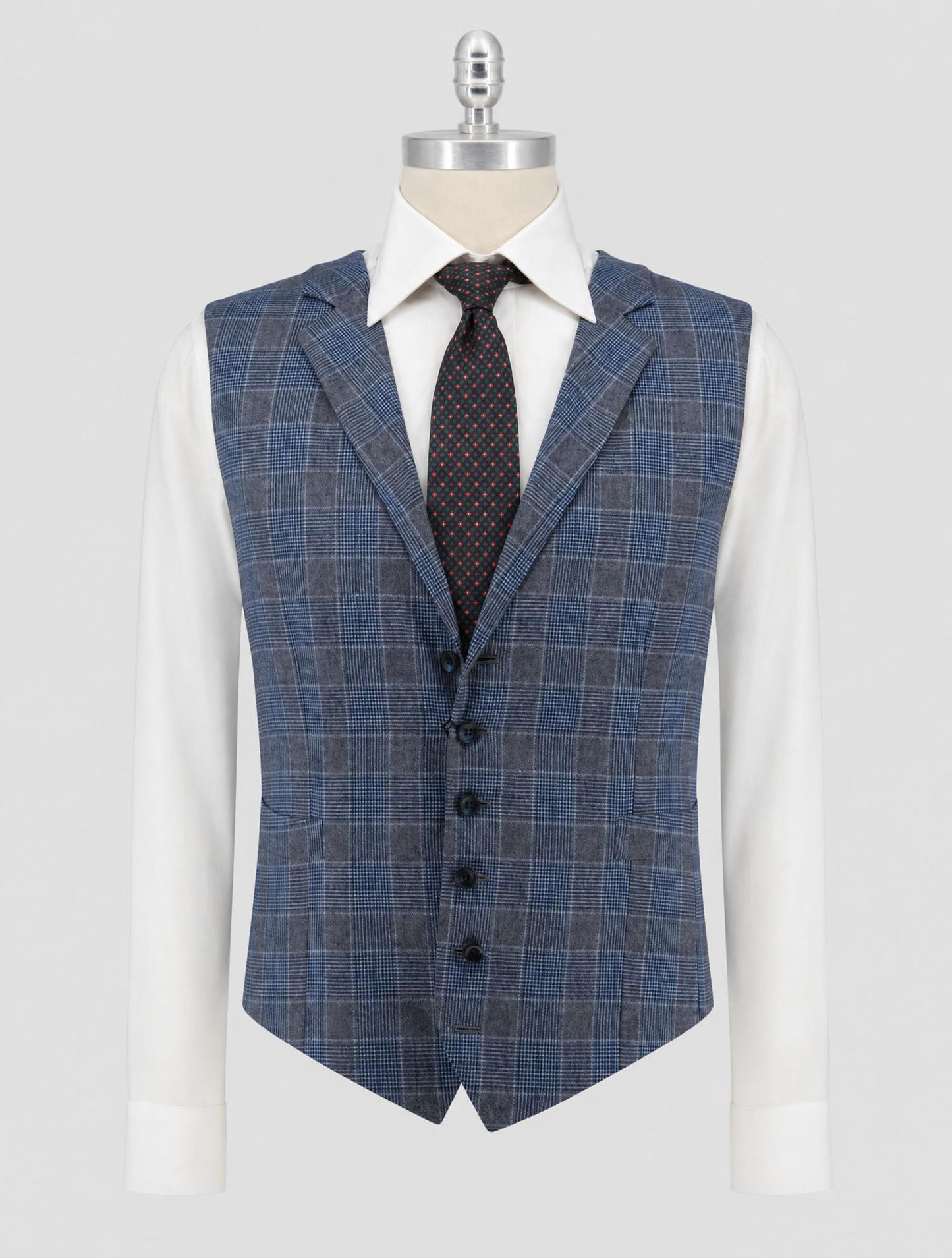 Kiton Blue Gray Cashmere Wool 14 Micron Vest