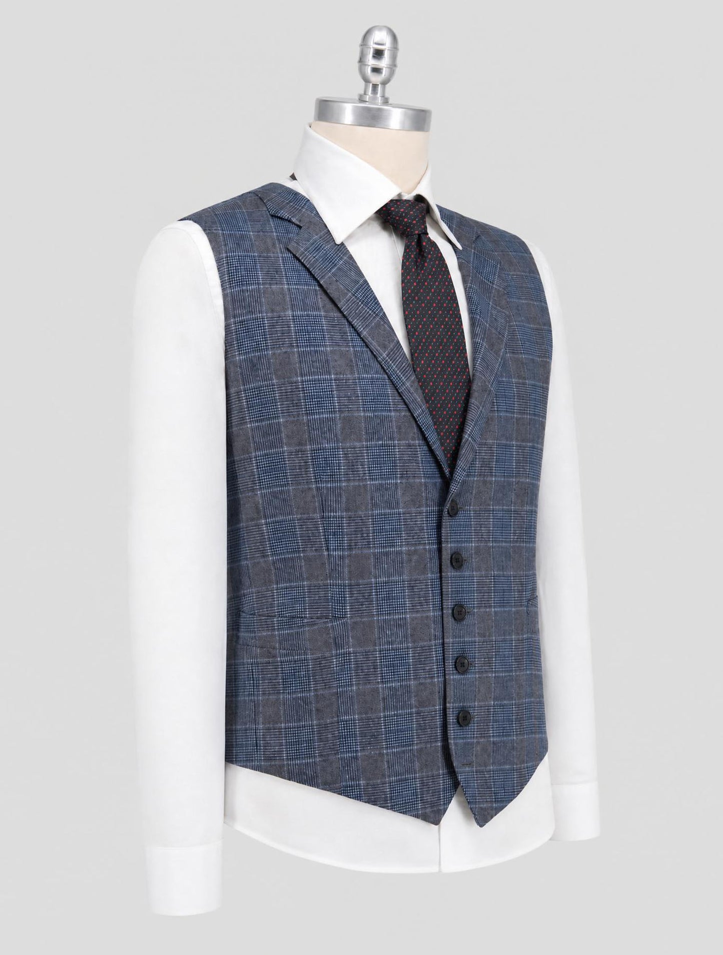 Kiton Blue Gray Cashmere Wool 14 Micron Vest