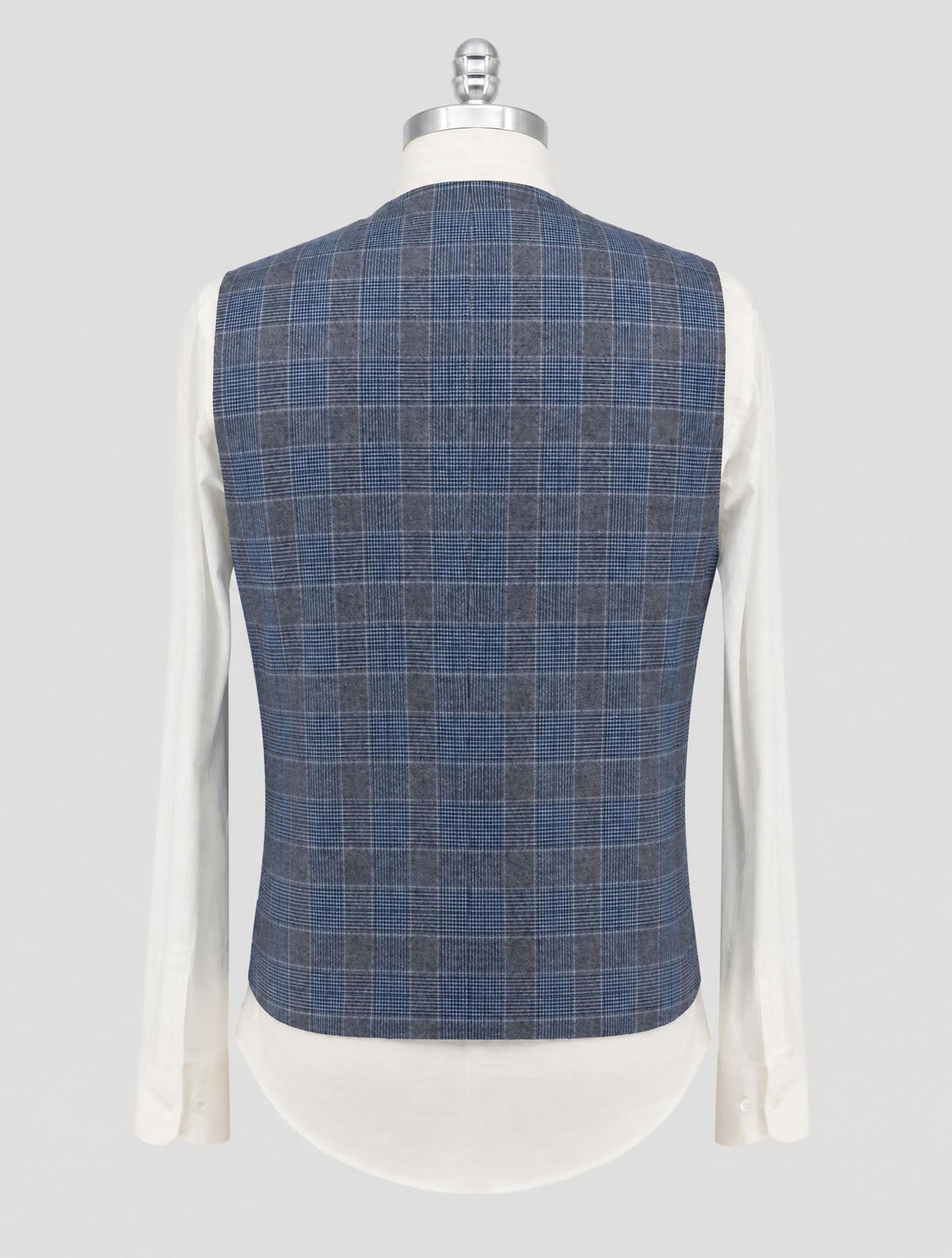 Kiton Blue Gray Cashmere Wool 14 Micron Vest
