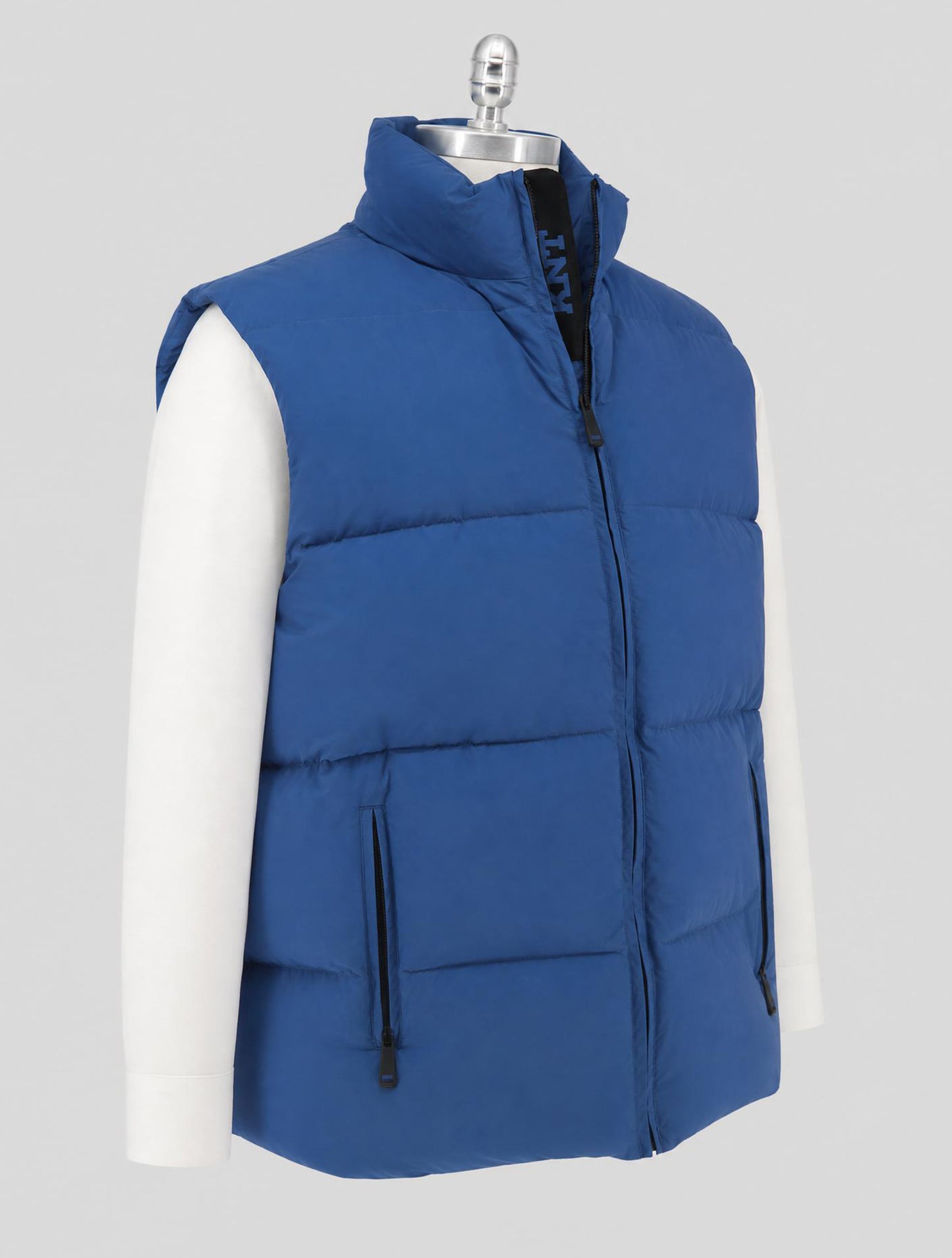 Kiton Knt Light Blue Pa Coat Gilet