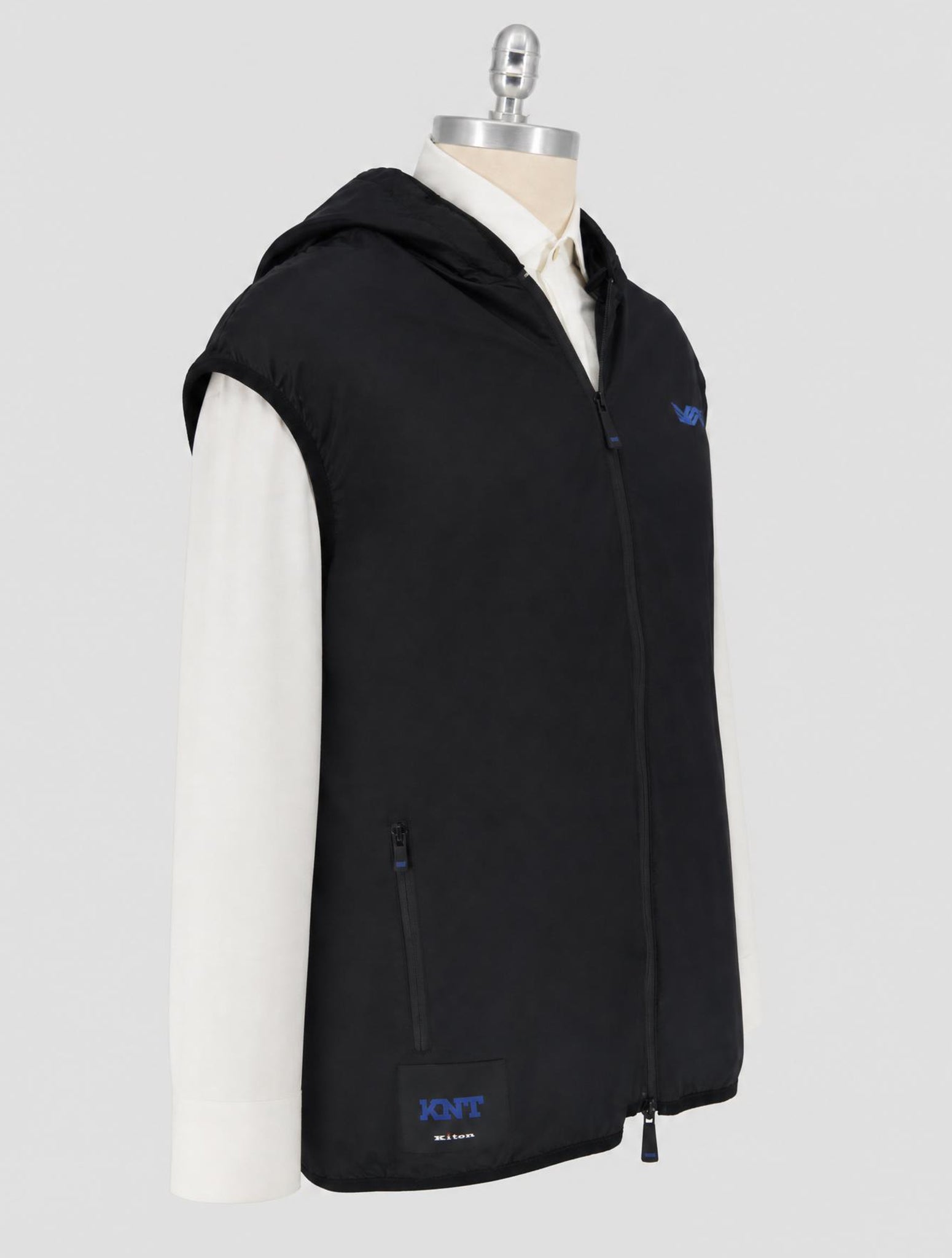 Kiton Knt Black Pa Gilet