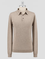 Kiton Beige Cashmere Silk Sweater Polo