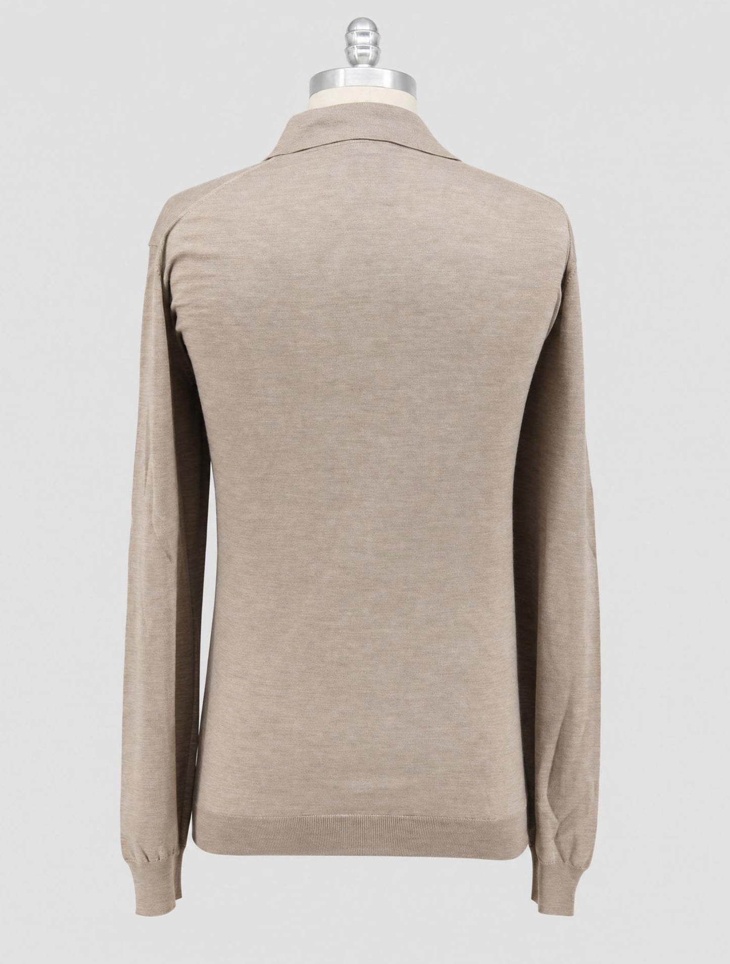 Kiton Beige Cashmere Silk Sweater Polo