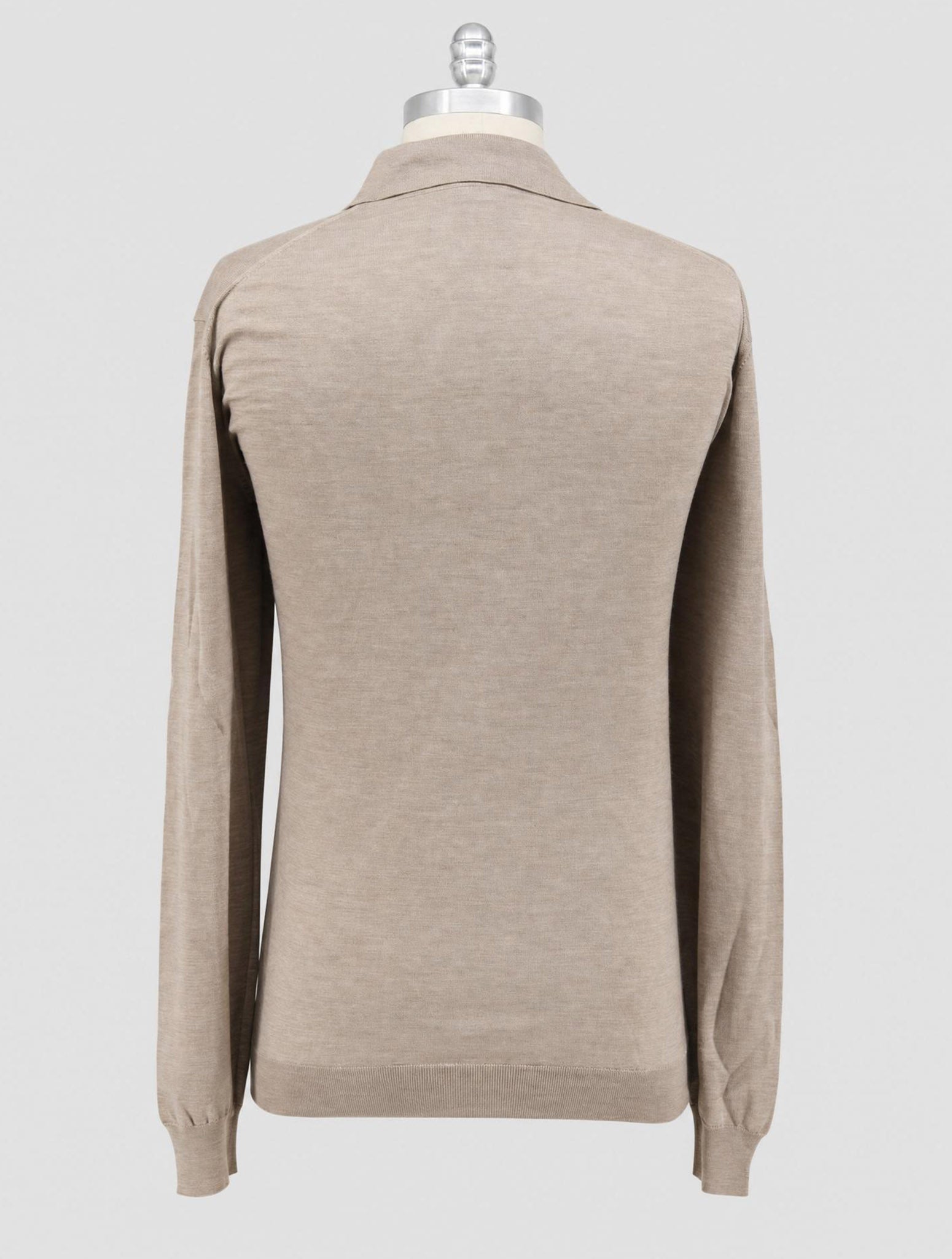 Kiton Beige Cashmere Silk Sweater Polo
