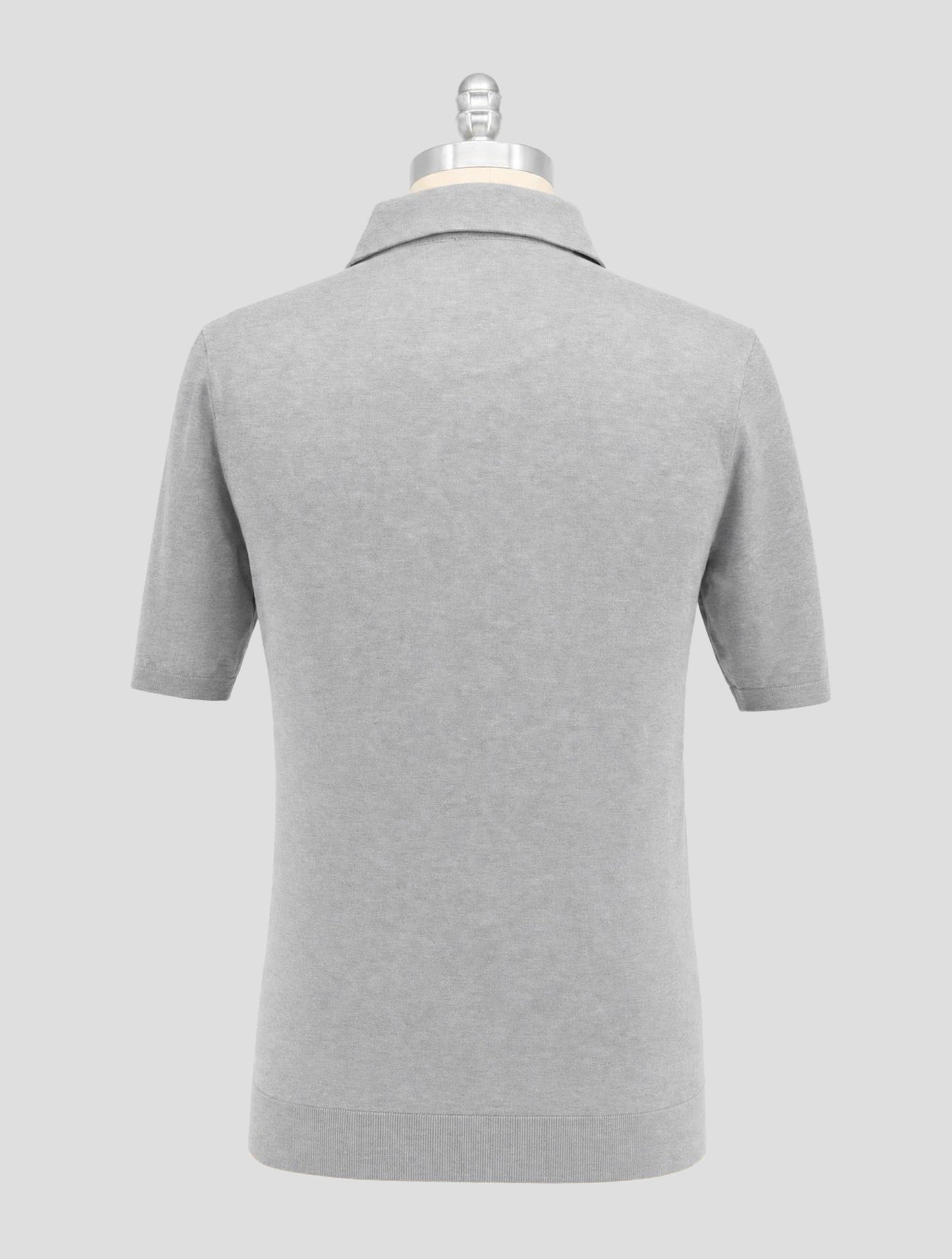 Kiton Gray Cotton Polo
