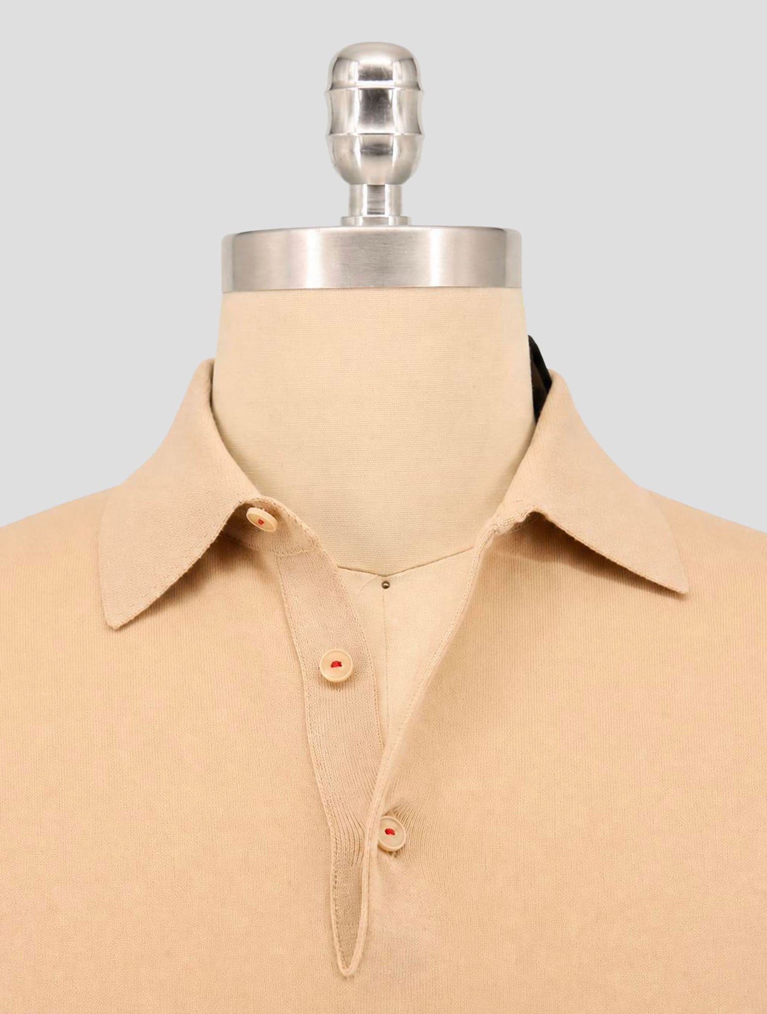 Kiton Beige Cotton Polo