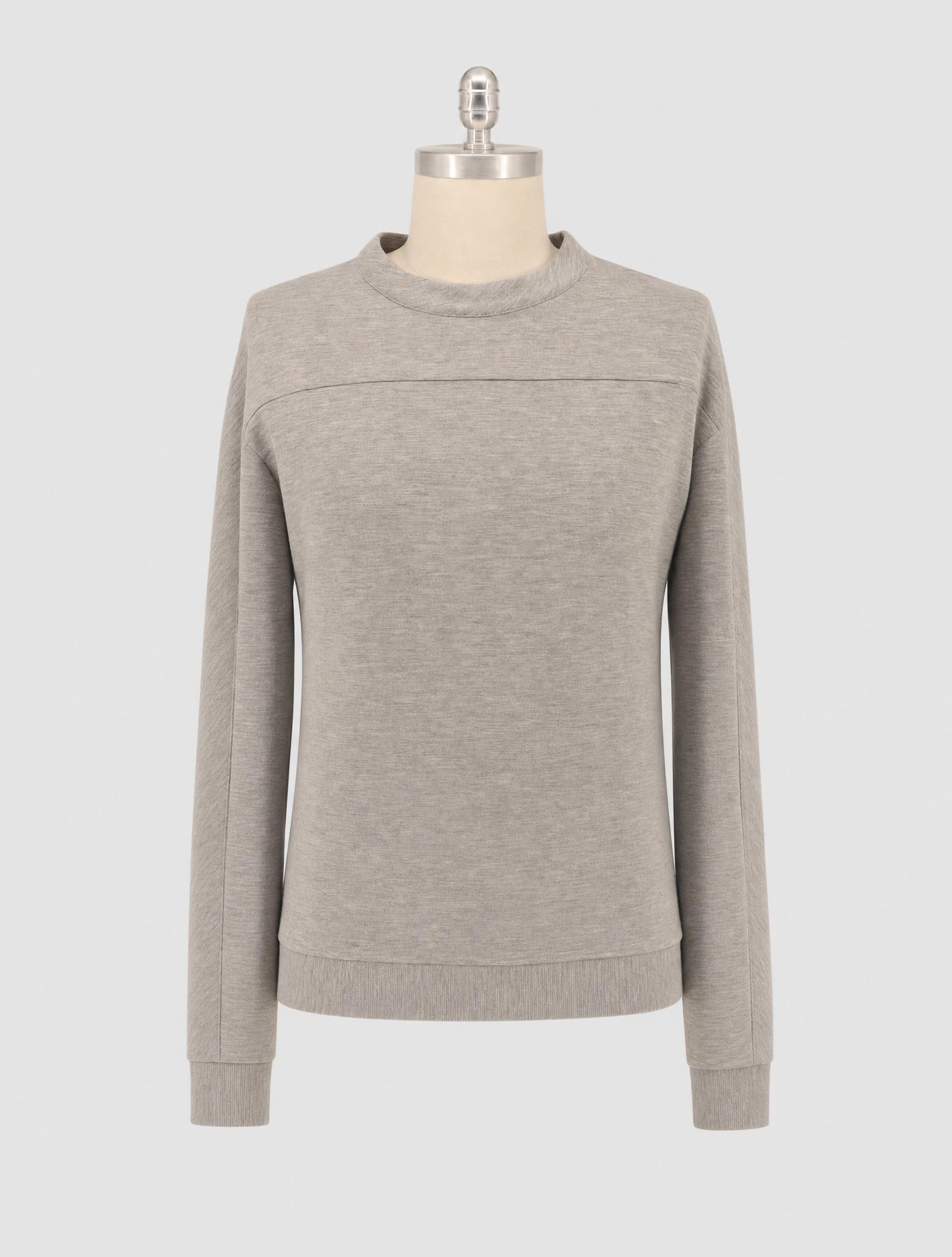 Kiton Knt Gray Cashmere Sweater Crewneck
