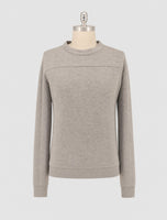 Kiton Knt Gray Cashmere Sweater Crewneck