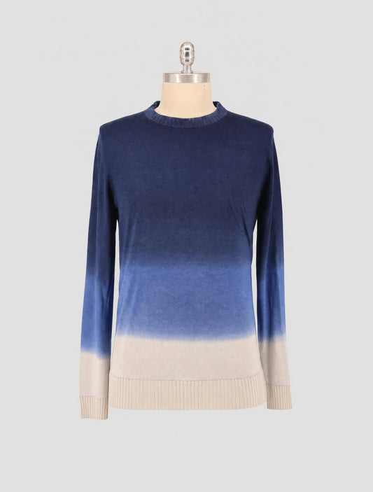 Kiton Multicolor Cashmere Silk Sweater Crewneck