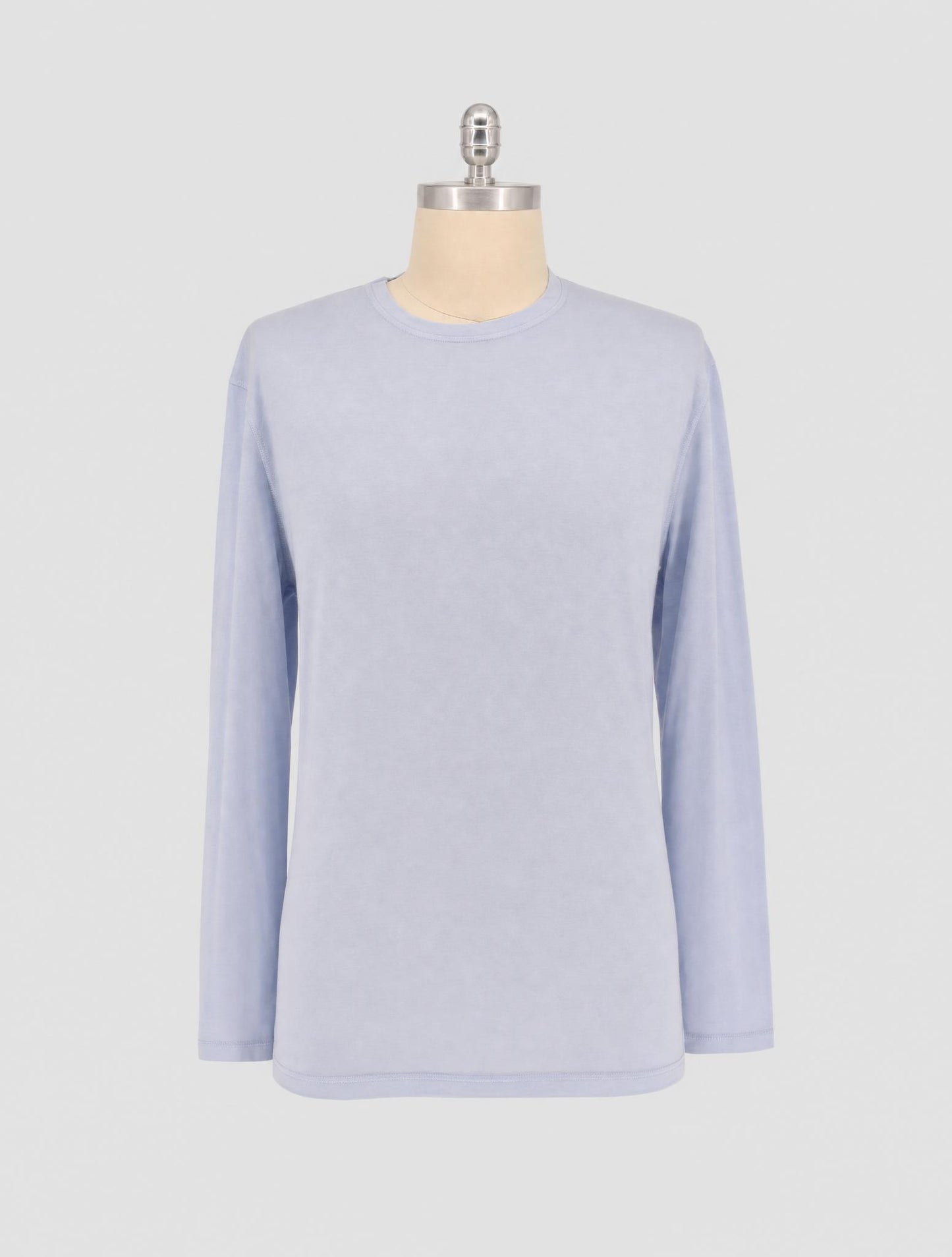 Kiton Light Blue Coton Cashmere T-Shirt