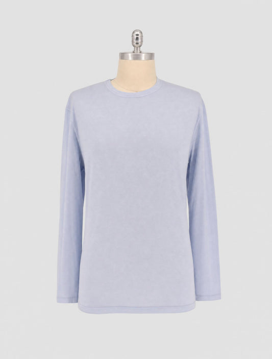 Kiton Light Blue Coton Cashmere T-Shirt